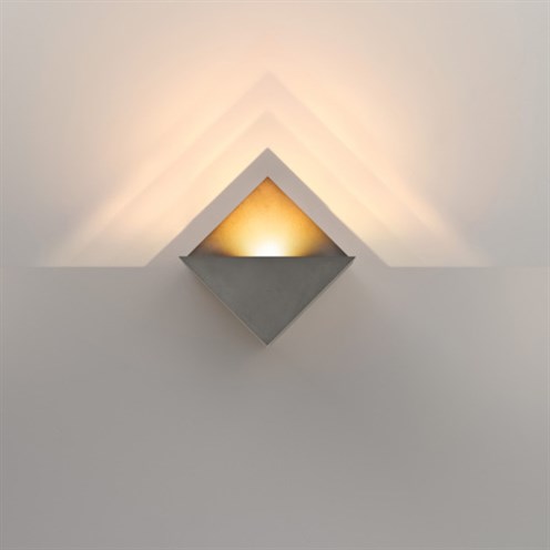 Modular+Impulse Square Wall 1x LED 3.8/5.5W 373/500lm 350/500mA 2700K CRI>90, IP44, seinavalgusti, matt hall, liiteseadmeta